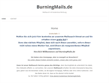 Tablet Screenshot of burningmails.de